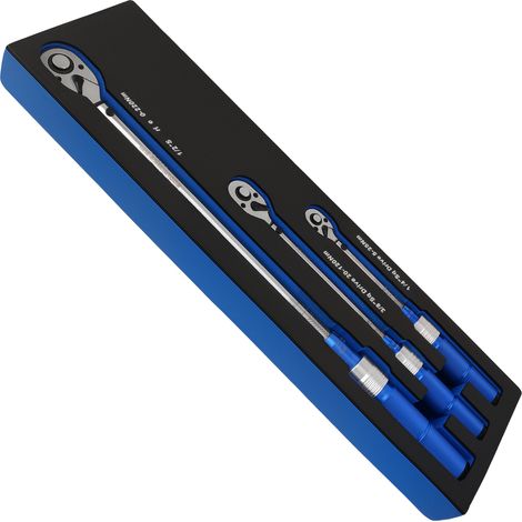 Chiave Dinamometrica Set 1/4" 3/8" 1/2" 5-220Nm Meccanico Professionale (1/5)