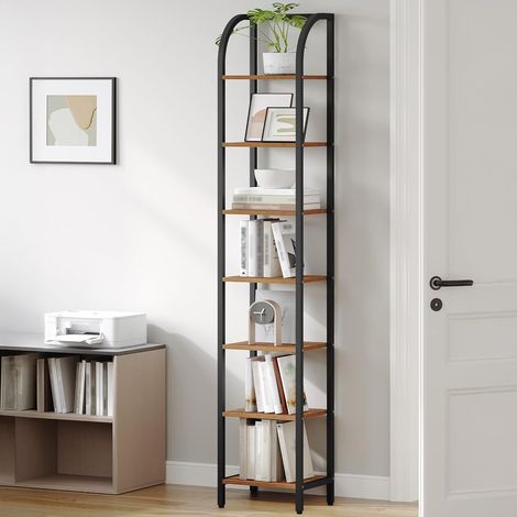 Étagères à 7 Niveaux, Bibliothèque Verticale, Étagère Ouverte (1/5)