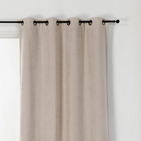 Rideau Alaska isolant et 100 % occultant Crème 140x350 cm (1/3)