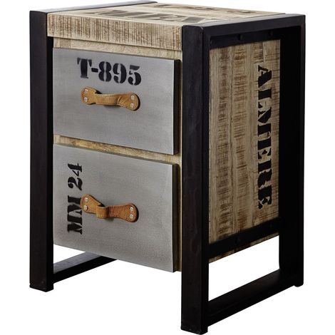 Beistelltisch Mango 45x40x60 natur bedruckt FACTORY 123