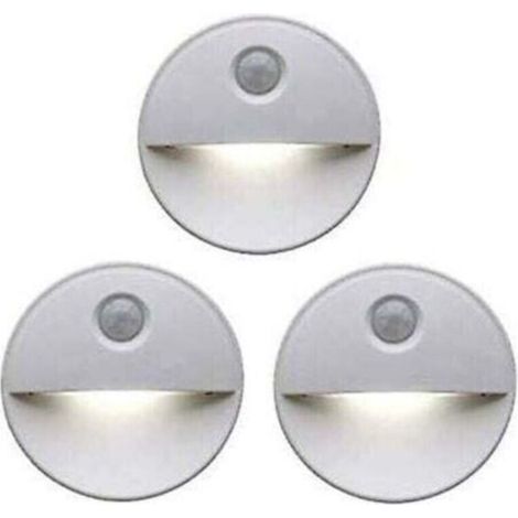 Veilleuse LED dtecteur de mouvement Teinte induisant le sommeil grce aux ampoules LED Fonctionnement sans fil Parfait pour les armoires de salle de bain, les escaliers et plus