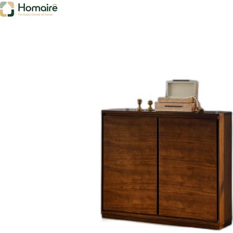 Colonnes de rangement, noyer, en mdf 99 x 23,5 x 82,3 cm HOMAIRE (1/5)
