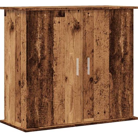 Support pour aquarium vieux bois 81x36x73 cm bois d'ingénierie