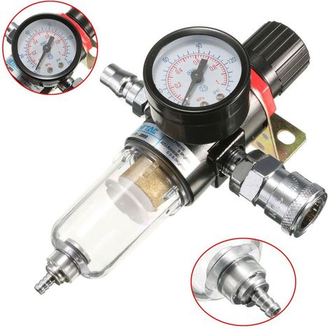 Bsp Filtre à Air Eau Manomètre Séparateur Piège Régulateur Jauge Pression Sasicare (1/4)