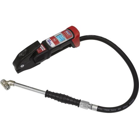 Sealey PCL Anodised Digital Tyre Inflator with Twin Push-On Connector SA37/96B