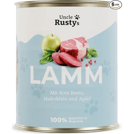 Nourriture humide pour chien Agneau avec betterave son d'avoine et pomme Lot de 6 6 x 800 g (1/2)
