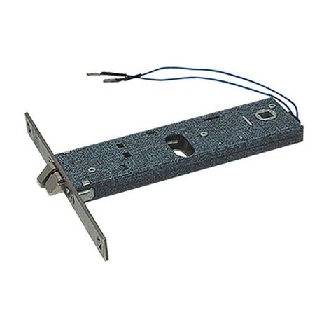 SERRATURA METALLO INFILARE ELETTRICA 899 OMEC B.Q NICH F.MM 16 F.OVALE+SCR H.MM 44 E.MM 80