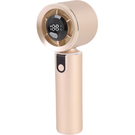 Ventilateur de voyage portable avec lumières d'ambiance colorées, haute vitesse et faible bruit, idéal pour le cyclisme en extérieur (1/5)