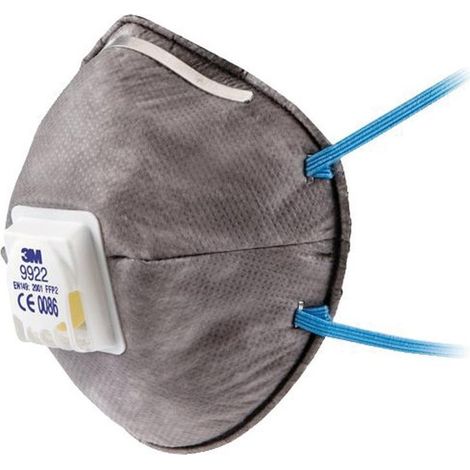 MASCHERA RESPIRATORIA SERIE 9000 CON VALVOLA 9922 - FF P2 (1/6)