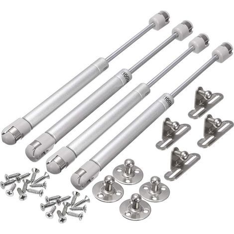 4PCS Amortisseur à Gaz,Amortisseur à Gaz, Amortisseurs à Gaz, Charnières à Fermeture Amortie, Charnières De Coffre à Jouets, Supports D'Ascenseurs, Supports De Couvercle [Paquet De 4](100n / 22.5lb / (1/5)