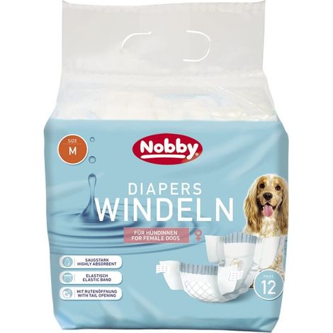 Nobby Hundewindeln Hündinnen Größe M - 12 Stück Hundepflege