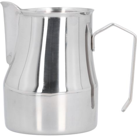Pichet à mousser le lait en acier inoxydable de 450 ml pour la préparation de café latte art et pour faire mousser le lait à la maison (1/5)