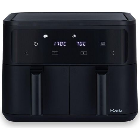 Hkoenig FRY900 Heißluftfritteuse Schwarz 9 Liter