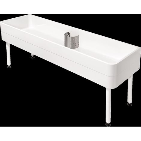 Évier d'atelier KWC SIRIUS MIRANIT 2000x800x600 mm sous-plan (1/2)