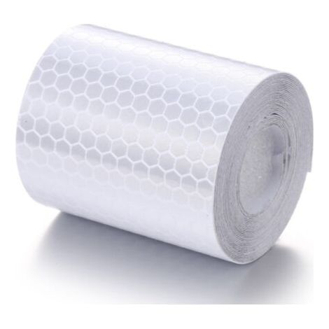 Blanc 5cm 3M pour coller et couper - ruban réfléchissant résistant aux intempéries - ruban adhésif d'avertissement, réfléchissant et auto - adhésif - marquage sécurisé (1/4)