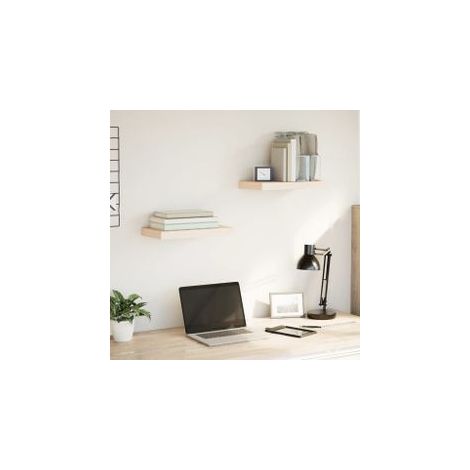 Étagères flottantes 2 pcs 40x23,5x4 bois d'ingénierie (1/5)