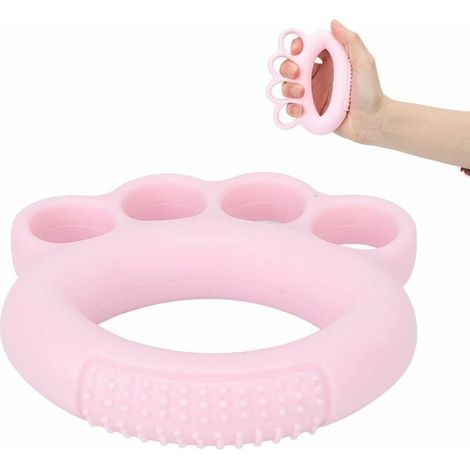 Entraîneur de force de préhension, anneau d'entraînement pour les doigts, anneau d'entraînement à quatre doigts, appareil d'exercice de la force de préhension, anneau en silicone pour l'entraînement d (1/5)
