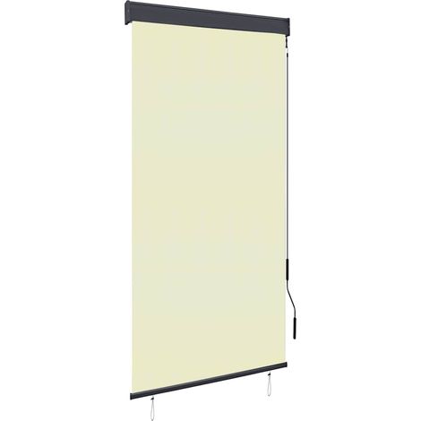 Estor enrollable de exterior color crema 100x250 cm vidaXL