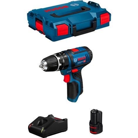 Perceuse à Percussion BOSCH GSB 12V-15 (1 x 3,0 Ah GAL12V-40 L-Boxx 102) (1/5)