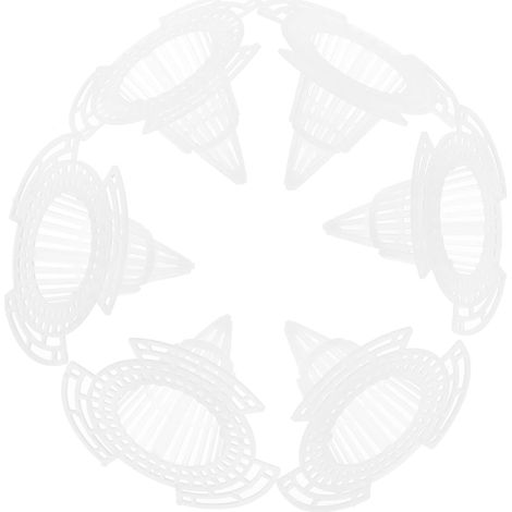 20 Pièces Tapis de Jardin en Maille Blanc pour Pots de Fleurs, Léger et Compact, Coussinets de Drainage pour Plantation en Extérieur et Intérieur (1/5)