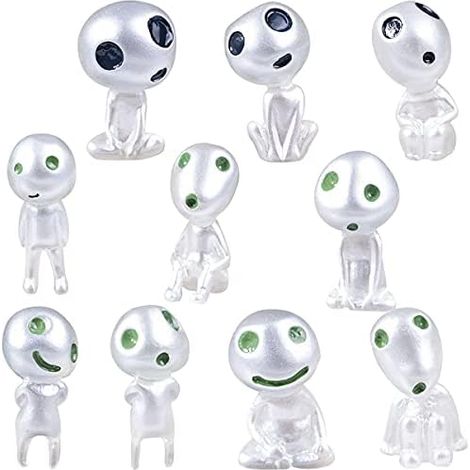 Tree Elves Tree Elves Figurines Princess Mononoke 10 PCS Luminous Garden Ghosts Statue Resin Tree Elves Landscape Decoration Micro Home Accessories Outdoor Gardening (1/5)