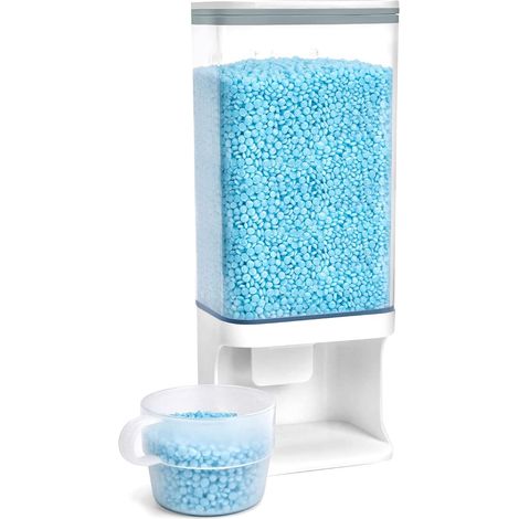 Distributeur mural de parfum pour lessive avec boîte en verre accessoire pour buanderie pour doser les produits nettoyants et adoucissants (1/5)