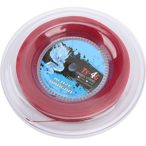 Cordage de raquette de tennis 1,3 mm, rouleau de 200 m, rouge, pour l'entraînement quotidien des amateurs (1/5)
