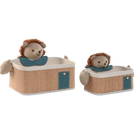 Cesta Set 2 Fibra Trenzada Algodon 40X32X27 (1/4)