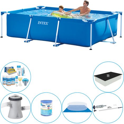 Intex Piscine Tubulaire Rectangulaire - 260x160x65 cm - 6-pièces S20037 (1/5)