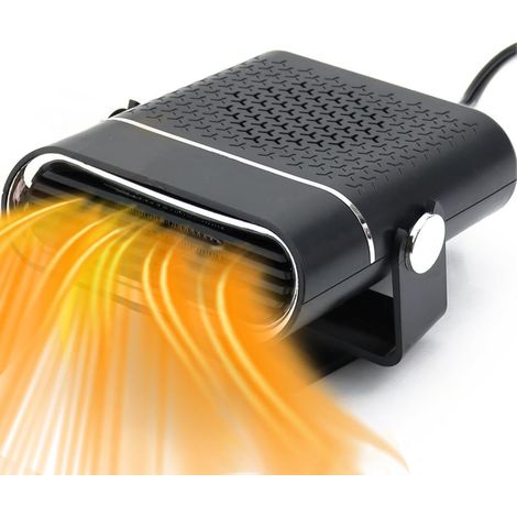 Calefacción para coche - Calefactor para coche - 12V - Calentador para coche - Ventilador de calefacción para coche - ¡Imprescindible para el invierno - Desempañador para coche - Negro (1/4)