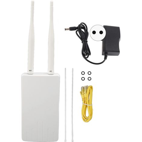 Entsperrter mobiler 4G LTE WLAN-Router mit SIM-Kartensteckplatz, 300 Mbit/s, 2 Antennen, EU-Stecker, tragbarer Zugangspunkt