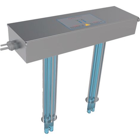 uv - duct - fl - nx entkeimungssystem für hvac uv-duct fl entkeimungssystem 120w edelstahl flansch modul 2 uv-lampen
