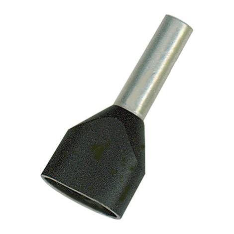 Vogt Verbindungstechnik 490212d Embout double d'extrémité de câble 0.75 mm² partiellement isolé gris 500 pc(s)