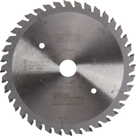 DeWalt Kreissägeblatt Handkr. 165/20 mm 40WZ, EXTREME Tauchkreissägeblatt (1/4)