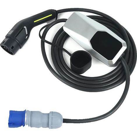 Cargador para coches eléctricos, potencia de salida de 7 kW, control de carga inteligente, 10 metros, 7 kW, 32 A, monofásico, tipo 2 (1/2)