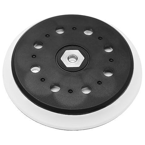 Plateau de polissage auto-agrippant 150 mm (6 pouces) à 15 trous, compatible avec les ponceuses orbitales aléatoires Makita BO6050 et BO6050J. Disque de polissage, plateau de protection et outils abra (1/5)