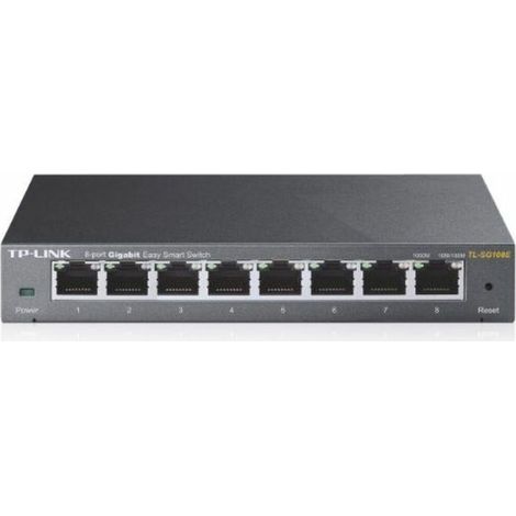 TP-Link TL-SG108E Gestito L2 Gigabit Ethernet (10/100/1000) Nero (1/5)