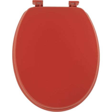 Wc-deckel mdf 18 zoll kunststoffbefestigungen - terracotta - Tendance