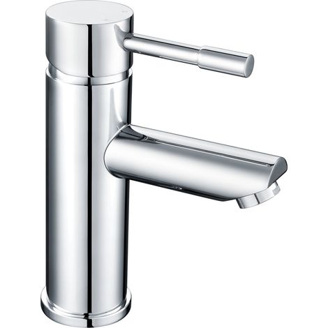 Nuie Series 2 Mono Basin Mixer Tap with Push Button Waste - Chrome (1/2)