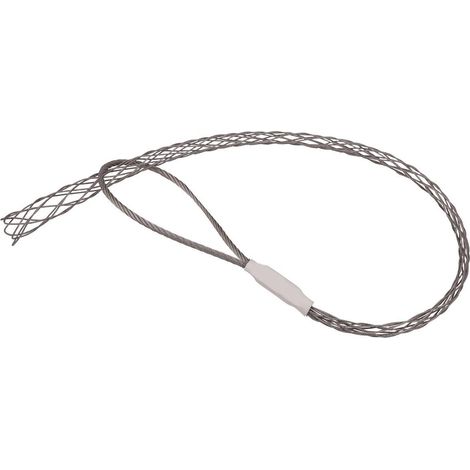 Kit de chaussettes de prise de câble en acier galvanisé antidérapant, ensemble de lassos de prise de câble pour tuyau, fil, prise flexible avec œil en maille et corde blanche (1/5)