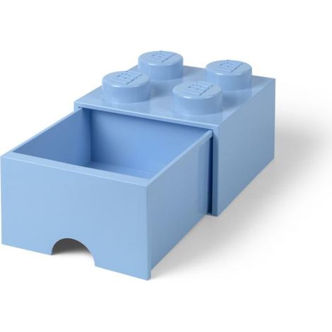 Bloque contenedor Lego(R) con cuatro cajones azul