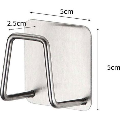 Porte-Éponge - Acier Inoxydable 304 - Pour Évier de Cuisine - 2 Pièces (1/4)
