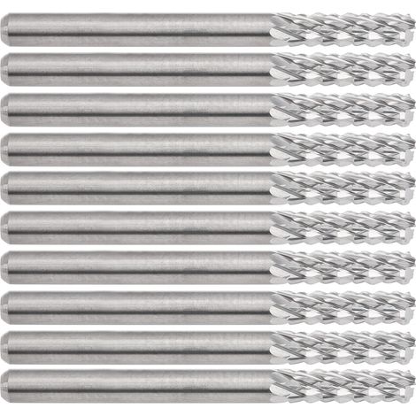 10 fraises carbure tungstène haute dureté, manche ergonomique, outil de coupe professionnel pour PCB et plaques d'acier, lot de 10 pièces (1/5)