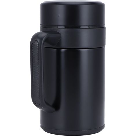 Tasse isotherme en acier inoxydable avec poignée et filtre, idéale pour la maison, le bureau ou les affaires. (1/5)