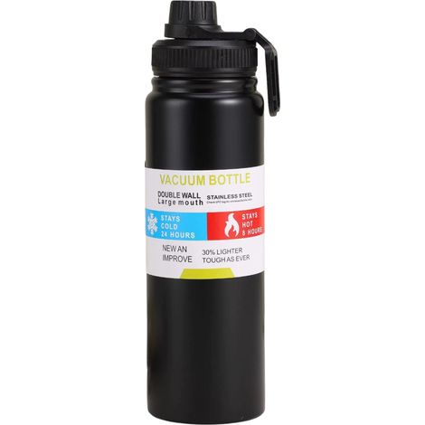 Gourde isotherme Space Pot en acier inoxydable grande capacité pour le sport, les activités de plein air et les voyages. Gourde portable pour voiture ou autre. (1/5)