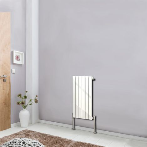 Designer Radiator White Flat Panel Column Bathroom Central Heating Horizontal 600x408mm Single (1/5)