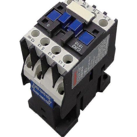 Contacteur AC CJX2-1810 18A 3P+1NO – 380V/220V/110V/36V/24V, pour applications industrielles et commerciales (1/4)