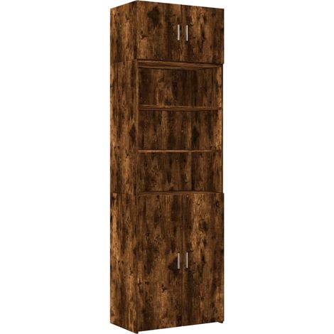 Maison Exclusive - Armadietto Rovere Fumo 70x42,5x225 cm in Truciolato