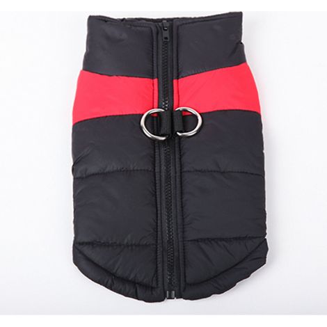 Gilet imperméable en coton pour chien, gilet pour animal de compagnie, manteau pour chien automne et hiver, manteau pour chien automne et hiver petits et moyens chiens, manteau chaud pour chien (M) ro (1/2)