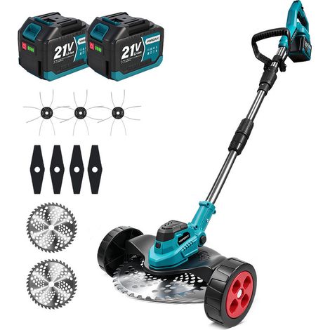 Tagliabordi a batteria da 21 V, lunghezza 30 cm, 2 batterie da 5,5 Ah + 9 accessori per lame (1/5)
